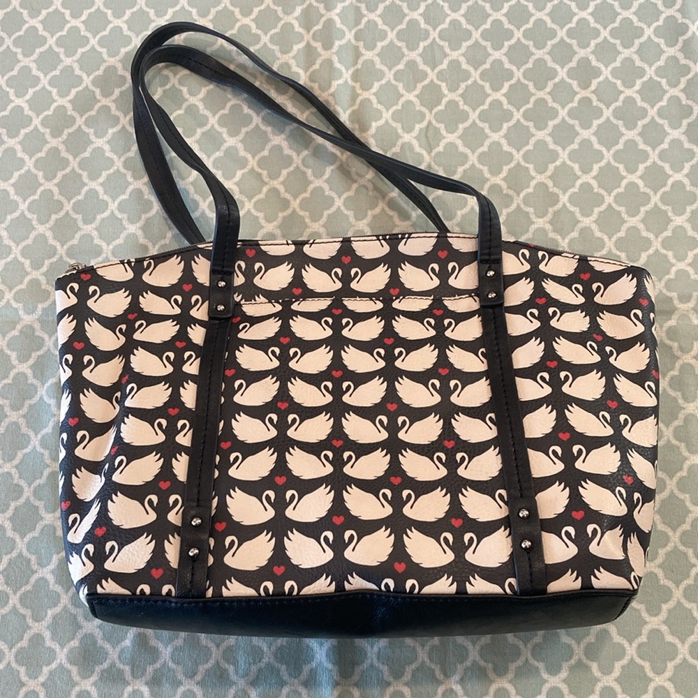 Relic Swan Heart Tote Bag